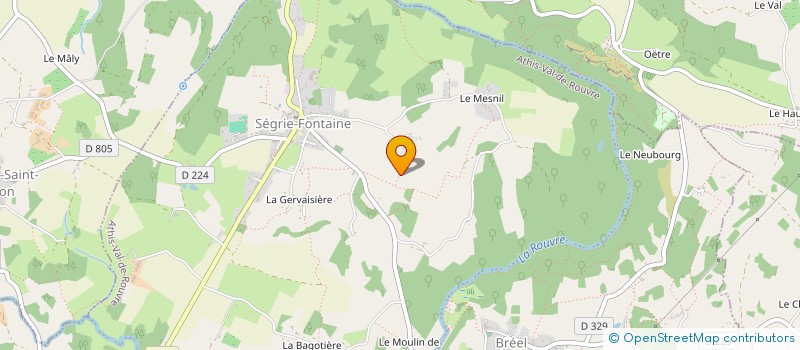 localisation de l'entreprise NELPRO à ATHIS-VAL DE ROUVRE