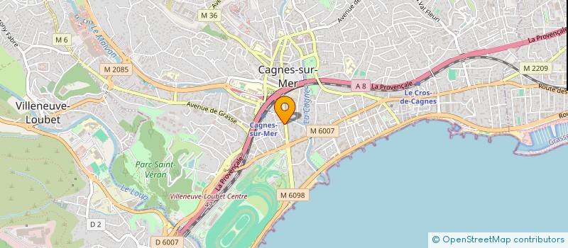localisation de l'entreprise NELRICK à CAGNES-SUR-MER