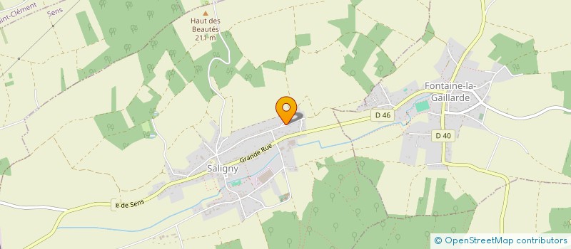 localisation de l'entreprise NELSON TRANSPORTS à SALIGNY
