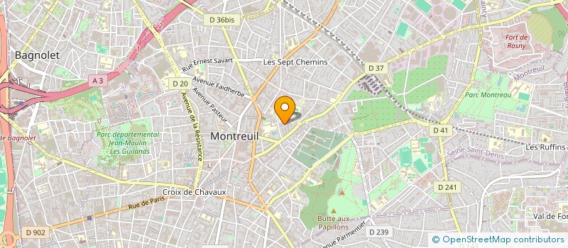 localisation de l'entreprise NELSONNEVE PATRIMOINE  MONTREUIL