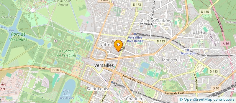localisation de l'entreprise NELT TELECOM à VERSAILLES