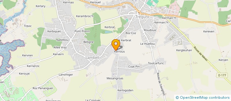 localisation de l'entreprise NELUO  TREGUNC