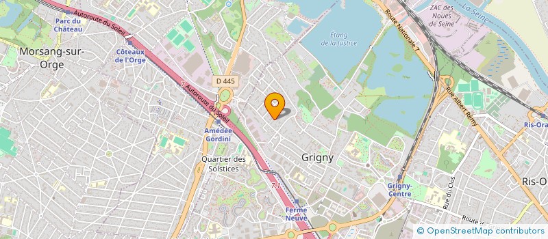 localisation de l'entreprise NELVA TRANSPORTS à GRIGNY