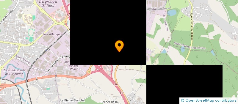 localisation de l'entreprise NELYA LS BEAUTE à ANDREZIEUX-BOUTHEON