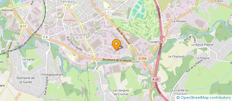 localisation de l'entreprise NELYS DERMO ESTHETIC à LIMOGES