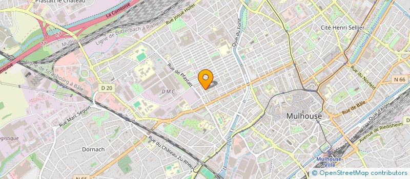 localisation de l'entreprise NEM CHEZ MEM SARL  MULHOUSE