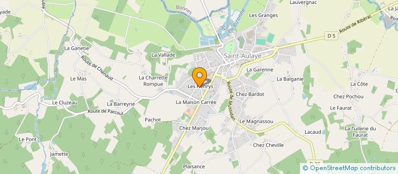 localisation de l'entreprise NEMACEPY GARCIA  SAINT AULAYE-PUYMANGOU