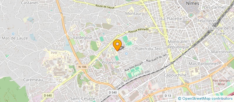 localisation de l'entreprise NEMAUSUS TV à NIMES