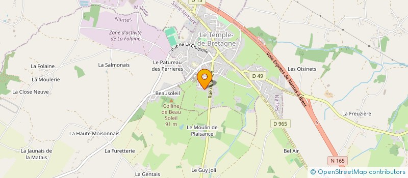 localisation de l'entreprise NEMAXE à BOUGUENAIS