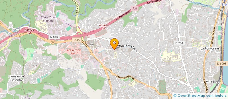 localisation de l'entreprise NEMESIS  ANTIBES