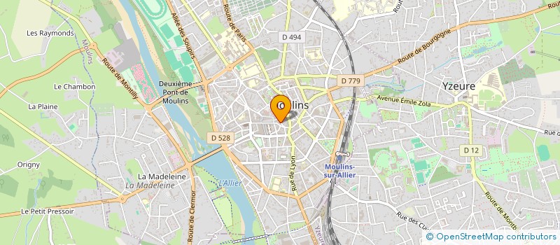 localisation de l'entreprise NEMESIS  MOULINS