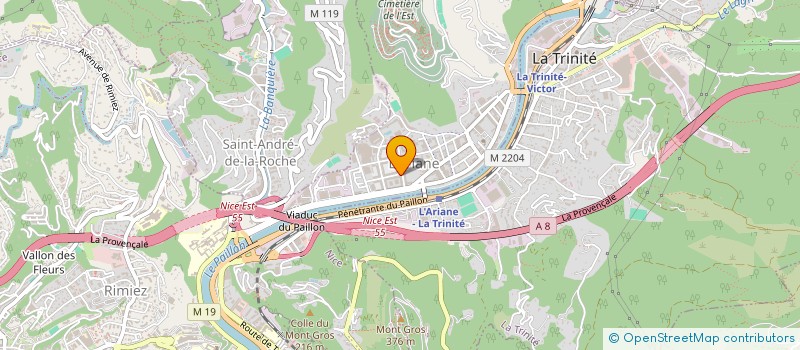 localisation de l'entreprise NEMESIS CONCEPT à NICE