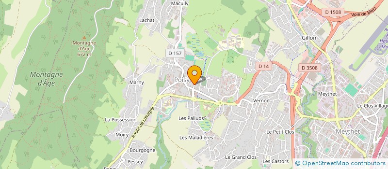 localisation de l'entreprise NEMESSOS  POISY