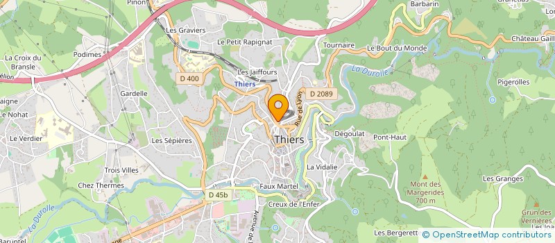 localisation de l'entreprise NEMETUM II  THIERS