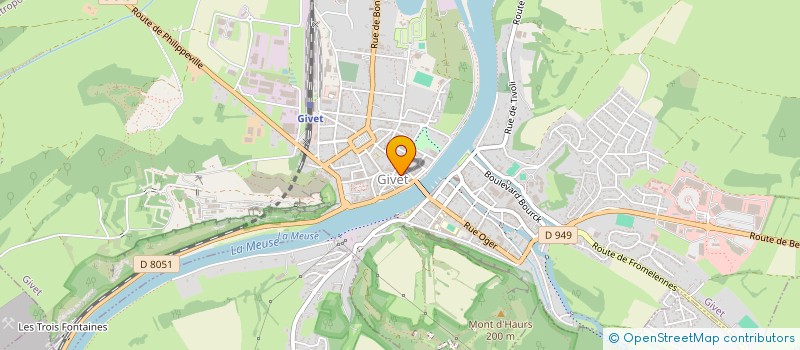 localisation de l'entreprise NEMO  GIVET