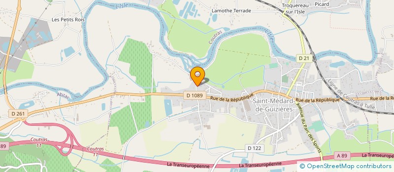 localisation de l'entreprise NEMO LOISIRS  SAINT-MEDARD-DE-GUIZIERES