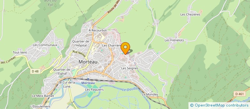 localisation de l'entreprise NEMOTEK à MORTEAU