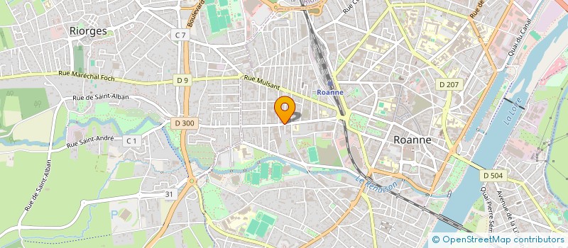 localisation de l'entreprise NEMOZ PERE ET FILS à ROANNE