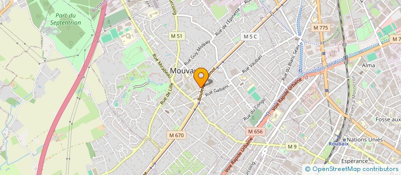 localisation de l'entreprise NEMROD  MOUVAUX