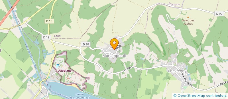 localisation de l'entreprise NEMROD  MONAMPTEUIL