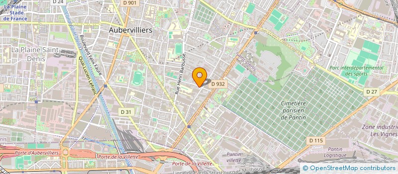 localisation de l'entreprise NEMROD BOXING  AUBERVILLIERS