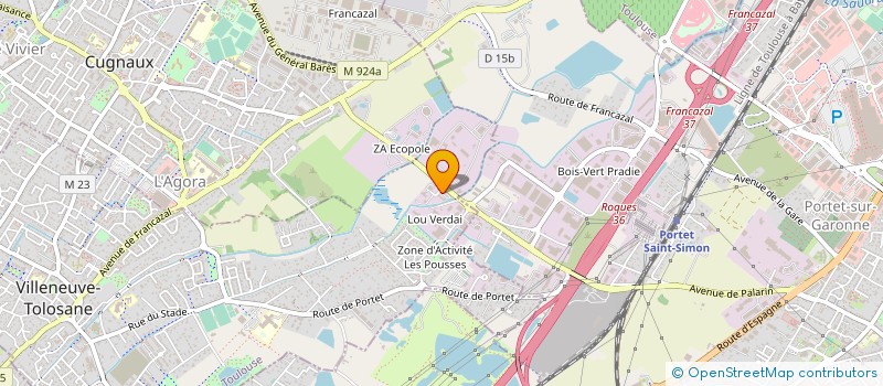 localisation de l'entreprise NEMSO NEGOCE ET MATERIAUX DU SUD OUEST à VILLENEUVE TOLOSANE