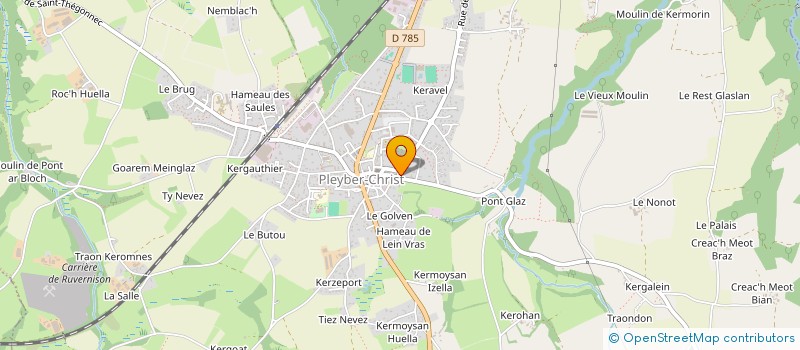 localisation de l'entreprise NENA  PLEYBER-CHRIST