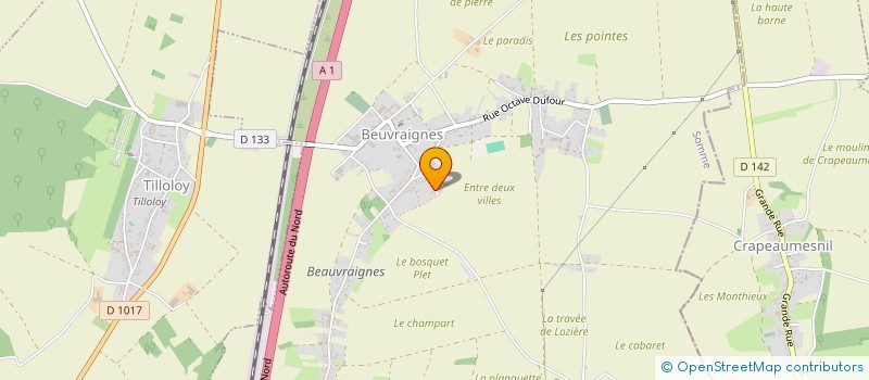 localisation de l'entreprise NENESS & DUCE  BEUVRAIGNES