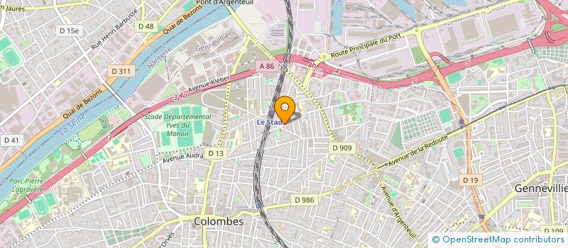 localisation de l'entreprise NENUPHAR à COLOMBES