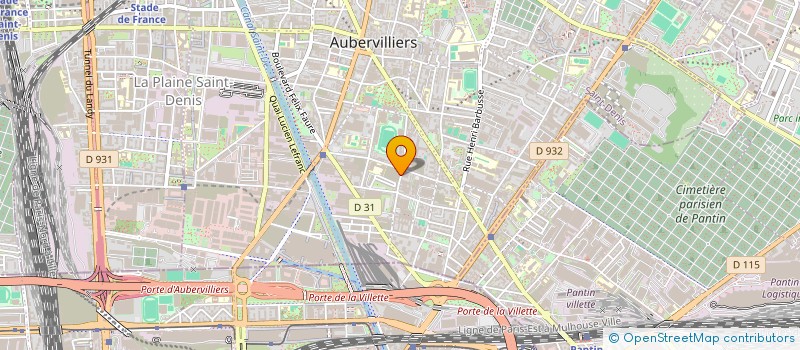 localisation de l'entreprise NEO à AUBERVILLIERS