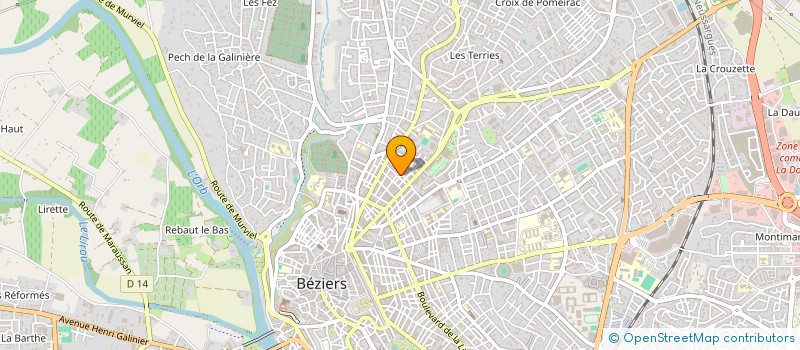 localisation de l'entreprise NEO  BEZIERS