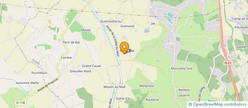 localisation de l'entreprise NEO  PUJOLS