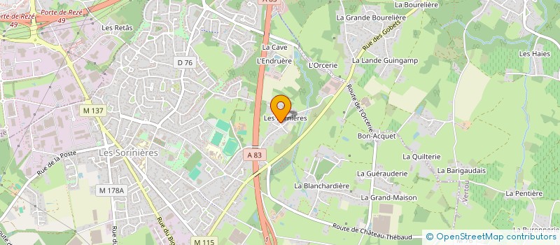 localisation de l'entreprise NEO-BG  LES SORINIERES