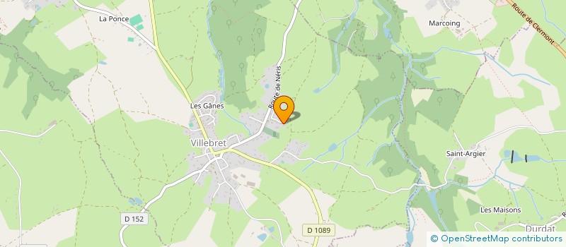 localisation de l'entreprise NEO COURTAGE  VILLEBRET