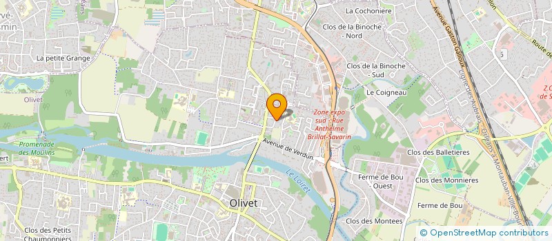 localisation de l'entreprise NEO FORMA COMPTA  OLIVET
