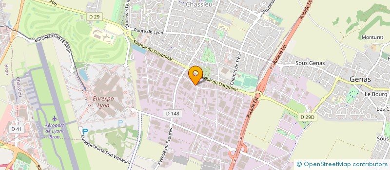 localisation de l'entreprise NEO FRET à CHASSIEU