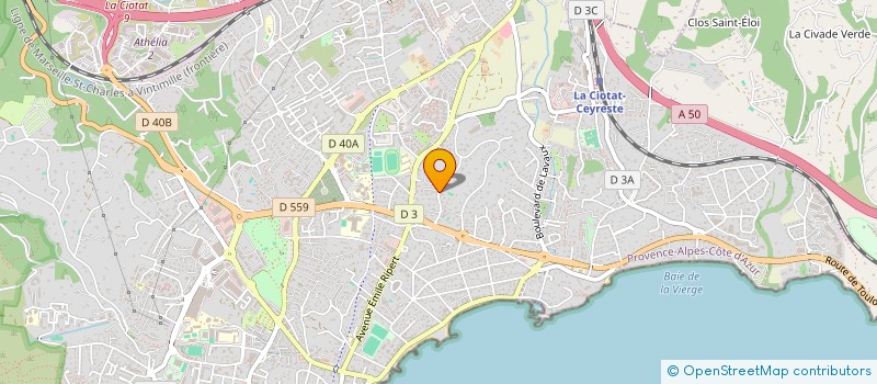 localisation de l'entreprise NEO INFORMATIQUE à LA CIOTAT