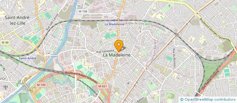 localisation de l'entreprise NEO (NORD EXPLORATION OPHTALMOLOGIQUE) à LA MADELEINE