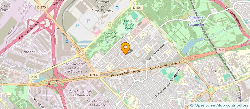 localisation de l'entreprise NEO - PHENIX - TRANS à AULNAY-SOUS-BOIS