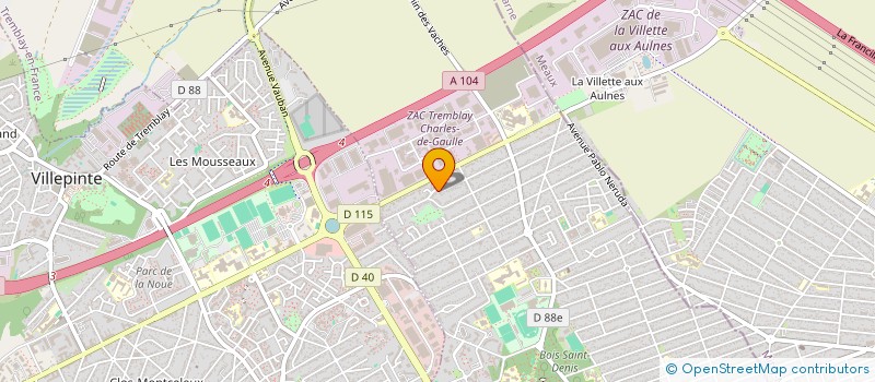 localisation de l'entreprise NEO SOFT BISTRIB. à TREMBLAY-EN-FRANCE