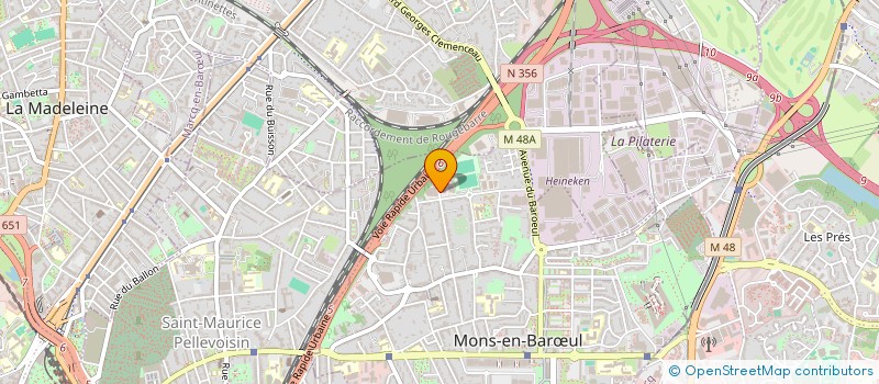 localisation de l'entreprise NEO SUN à MONS-EN-BARŒUL