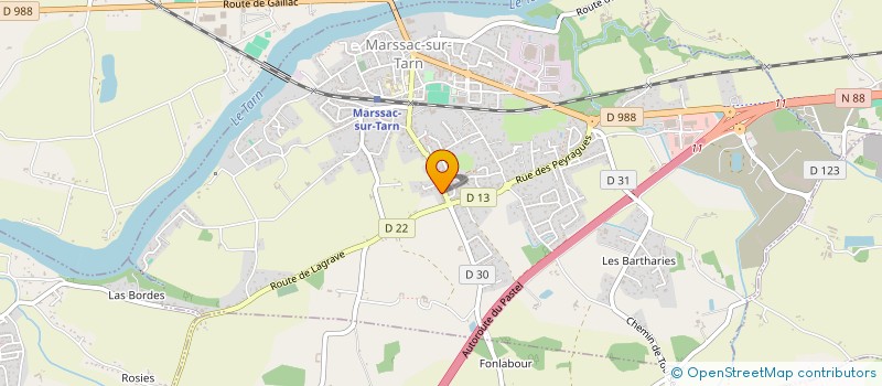 localisation de l'entreprise NEOBAT à MARSSAC-SUR-TARN