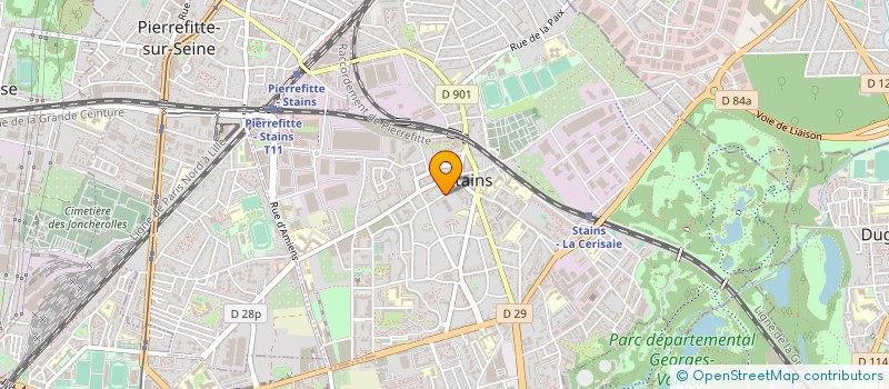 localisation de l'entreprise NEOBAT CONCEPT  STAINS