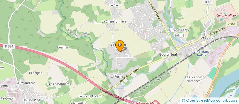 localisation de l'entreprise NEOBOOK EDITIONS  CINQ-MARS-LA-PILE