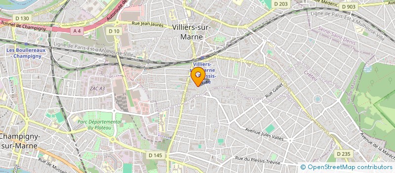 localisation de l'entreprise NEOBYS à VILLIERS-SUR-MARNE