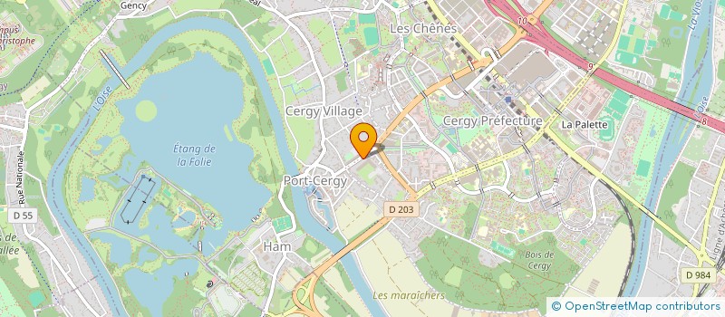 localisation de l'entreprise NEOBYTESERVICES à CERGY