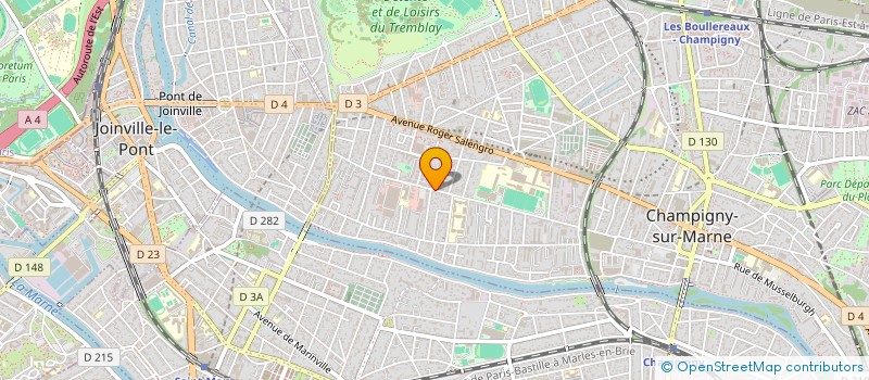 localisation de l'entreprise NEOCTYS à CHAMPIGNY-SUR-MARNE