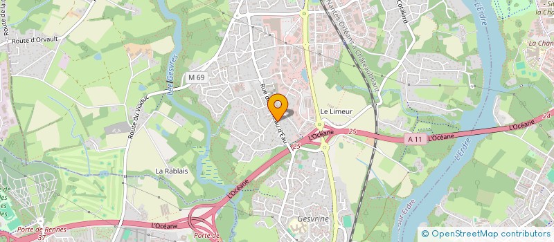 localisation de l'entreprise NEODESTINI à LA CHAPELLE-SUR-ERDRE