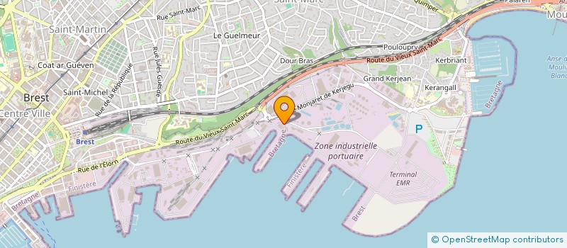 localisation de l'entreprise NEODEV à BREST