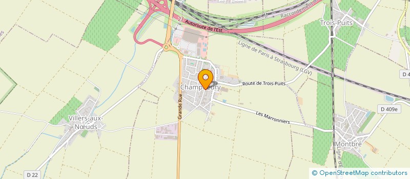 localisation de l'entreprise NEODIS à CHAMPFLEURY